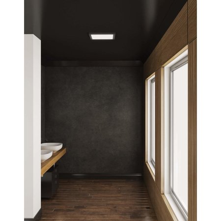Dals 10 Inch Square Indoor/Outdoor LED Flush Mount CFLEDSQ10-CC-SN